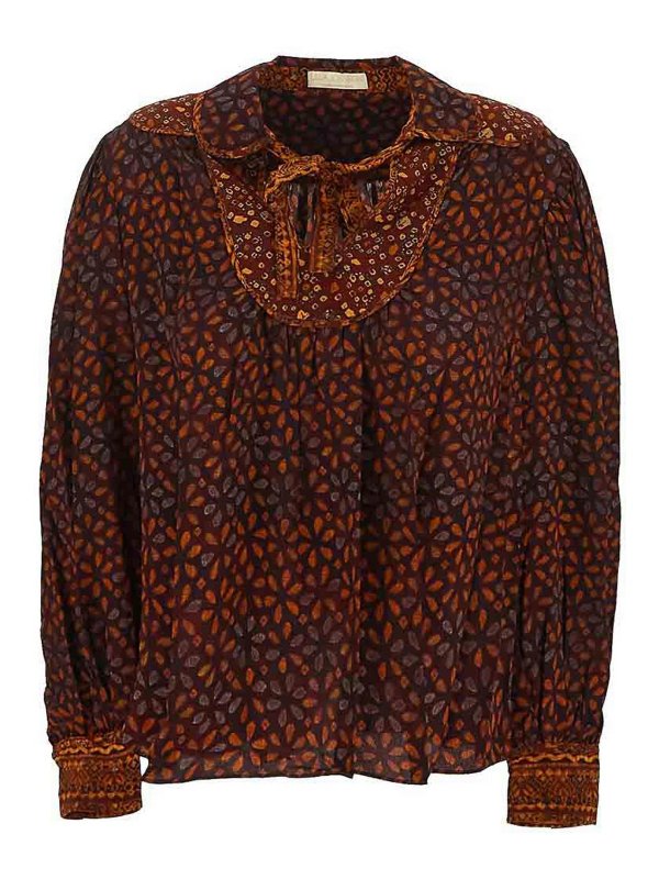 ULLA JOHNSON: ブラウス - ブラウス - オレンジ