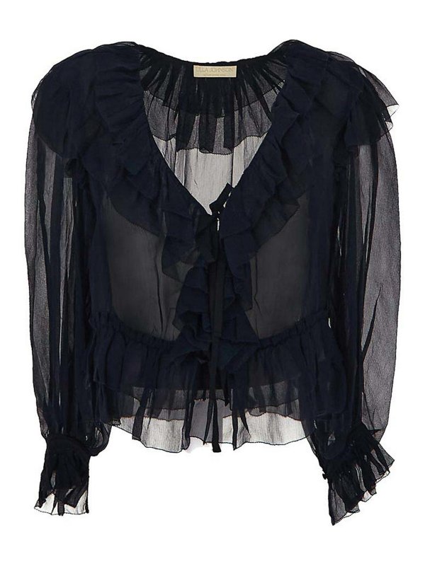 ULLA JOHNSON: Blusen - Bluse - Dunkelblau