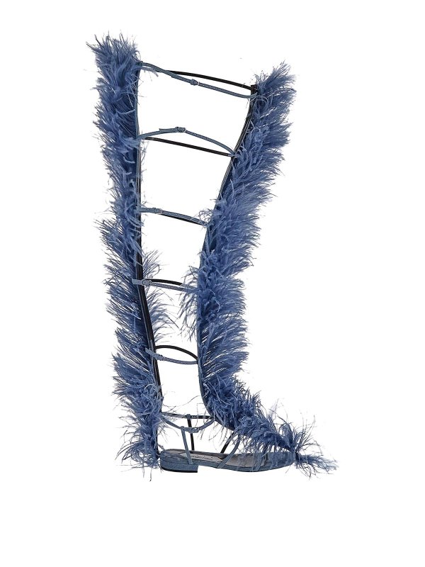 AREA: サンダル - フラットシューズ - ブルー