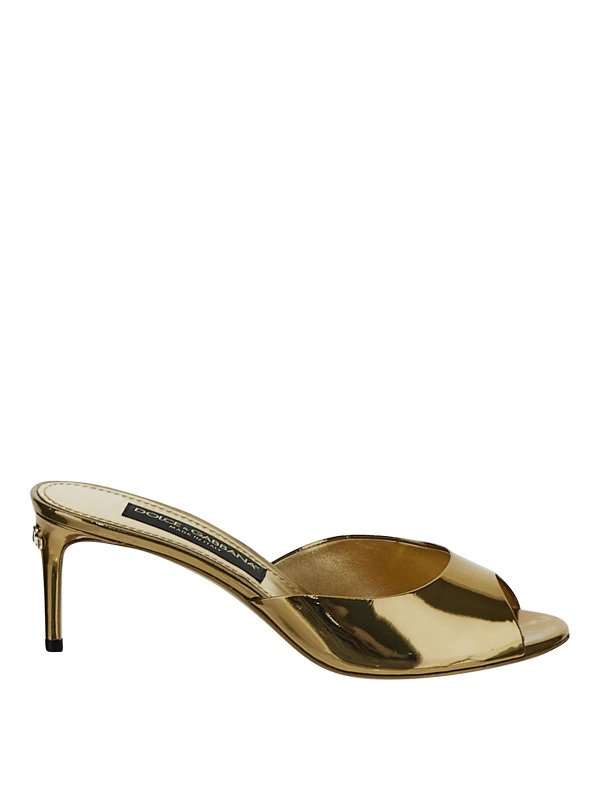 DOLCE & GABBANA: ミュール - ミュール - 金