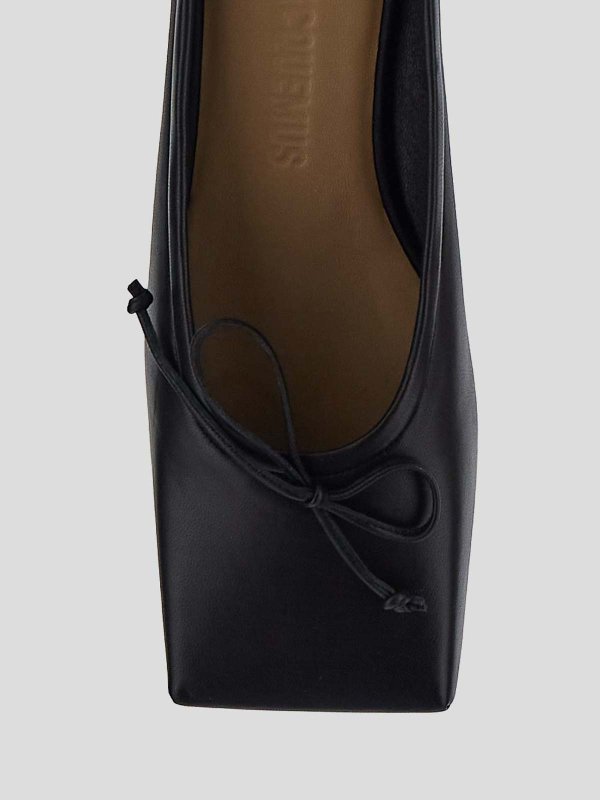 Jacquemus flat shoes black shop online: JACQUEMUS