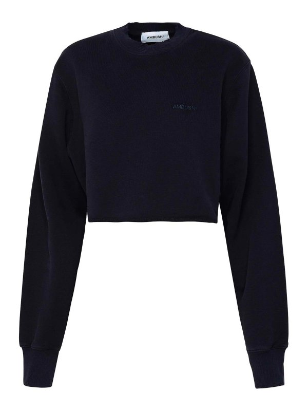 AMBUSH: Sweatshirts & Sweaters - Sweatshirt destroyed edges