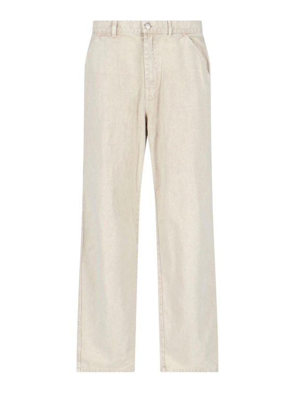 AWAKE NY: ブーツカットジーンズ - ブーツカットジーンズ - 白