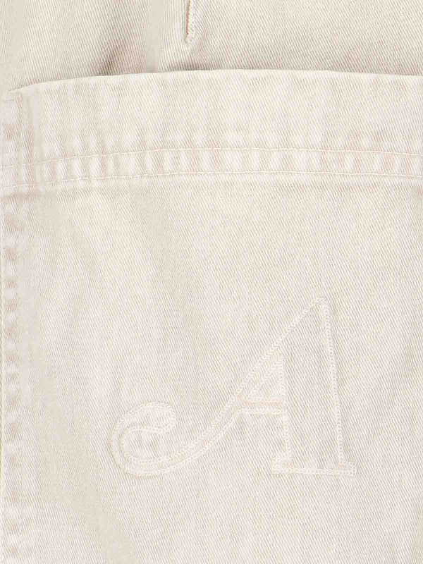 ブーツカットジーンズ - 白 shop online: AWAKE NY