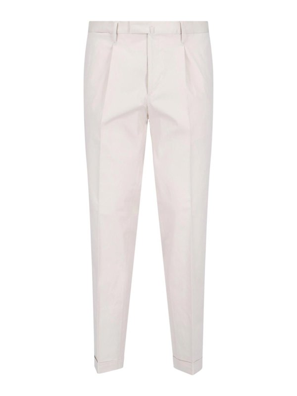 BRIGLIA 1949: Casual Hosen - Casual Hose - Weiß