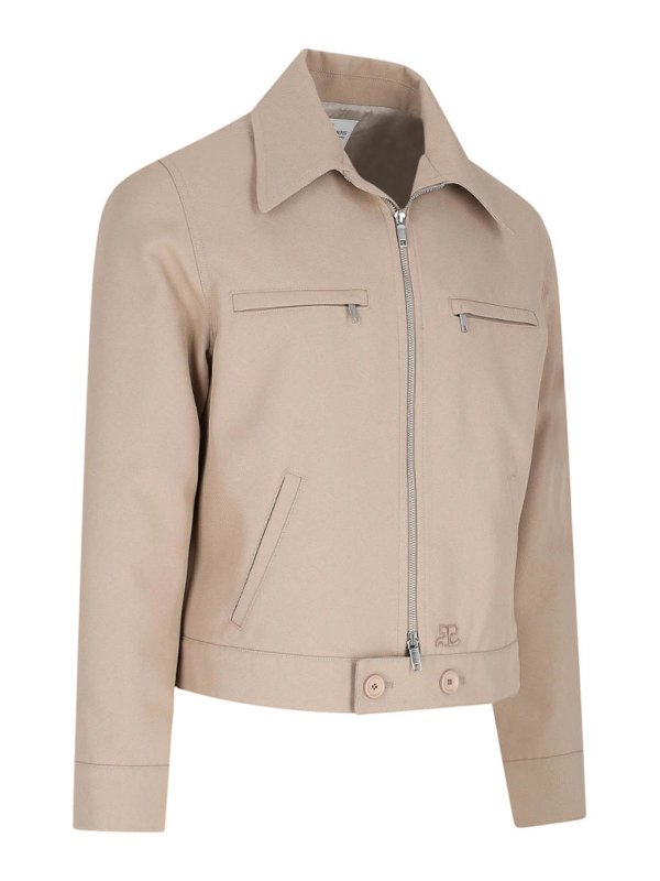 Courreges: blazers online - Courreges workwear zip jacket