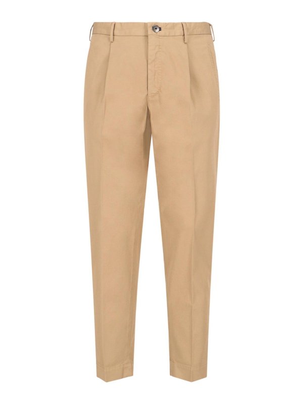 INCOTEX: カジュアルトラウザー - カジュアルパンツ - ベージュ