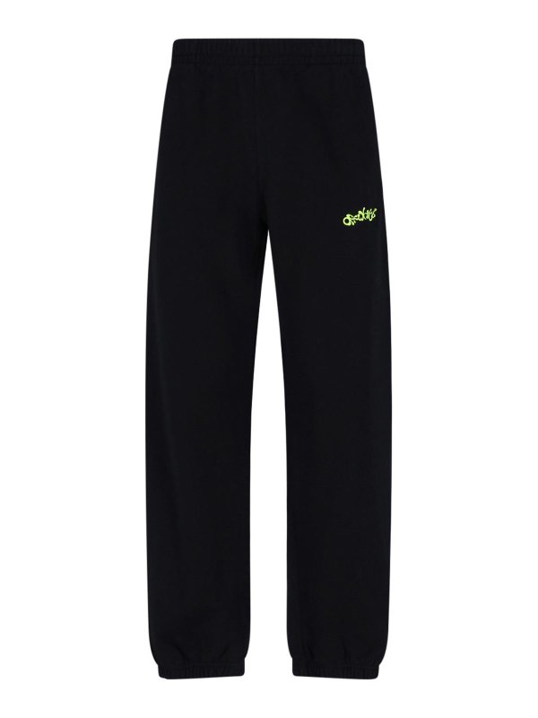 OFF-WHITE: カジュアルトラウザー - カジュアルパンツ - 黒