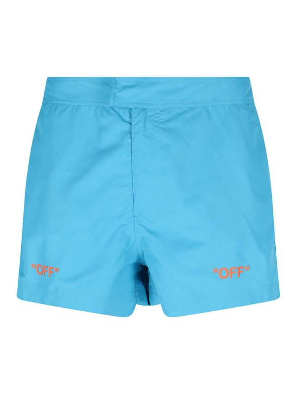 OFF-WHITE: Trousers Shorts - Swim shorts