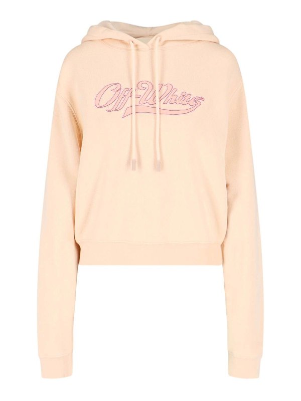 OFF-WHITE: スウェット＆セーター - スウェットシャツ/セーター - ヌードカラー