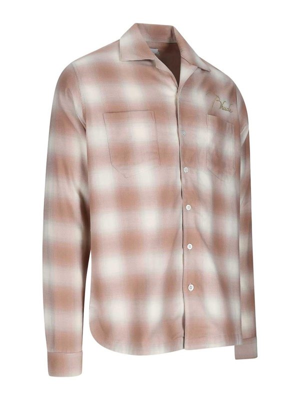 RHUDE: shirts online - Plaid shirt