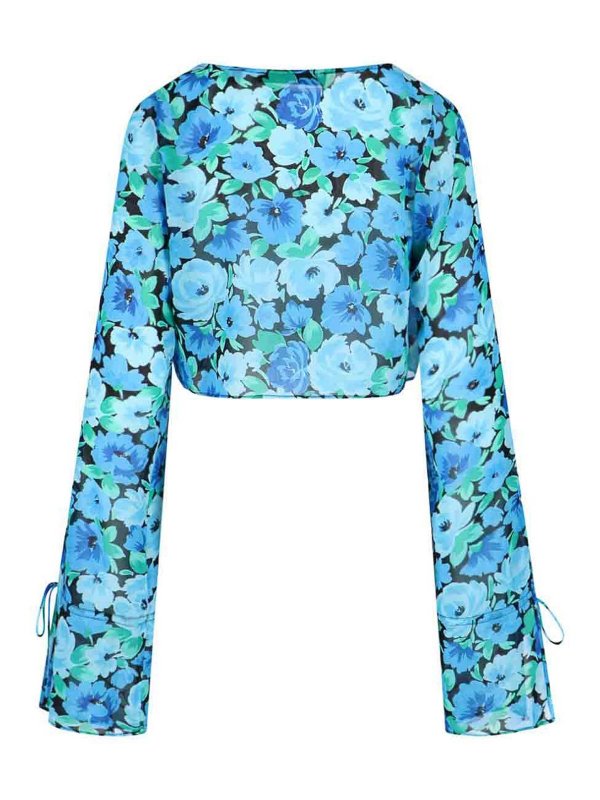 The Best Shops ROTATE Birger Christensen: Tops & Tank tops - chiffon crop top