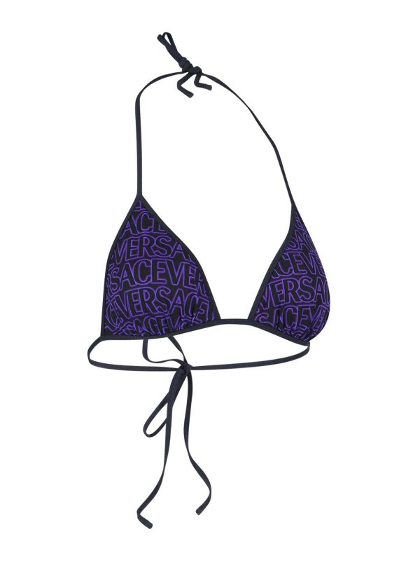VERSACE: bikinis online - Reversible bikini top