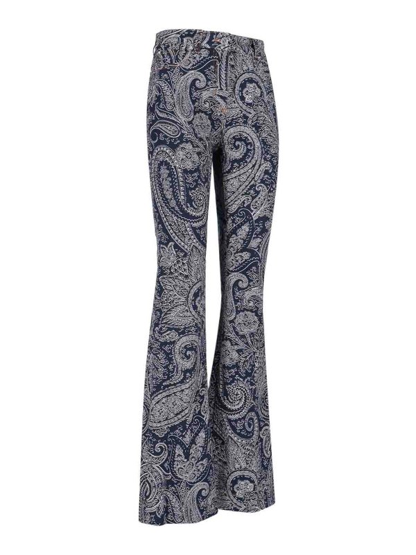 ETRO: ブーツカットジーンズ online - ブーツカットジーンズ - ブルー