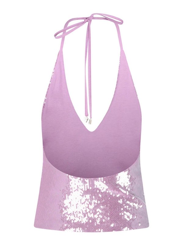 The Best Shops ROTATE Birger Christensen: Tops & Tank tops - Pink sequin top