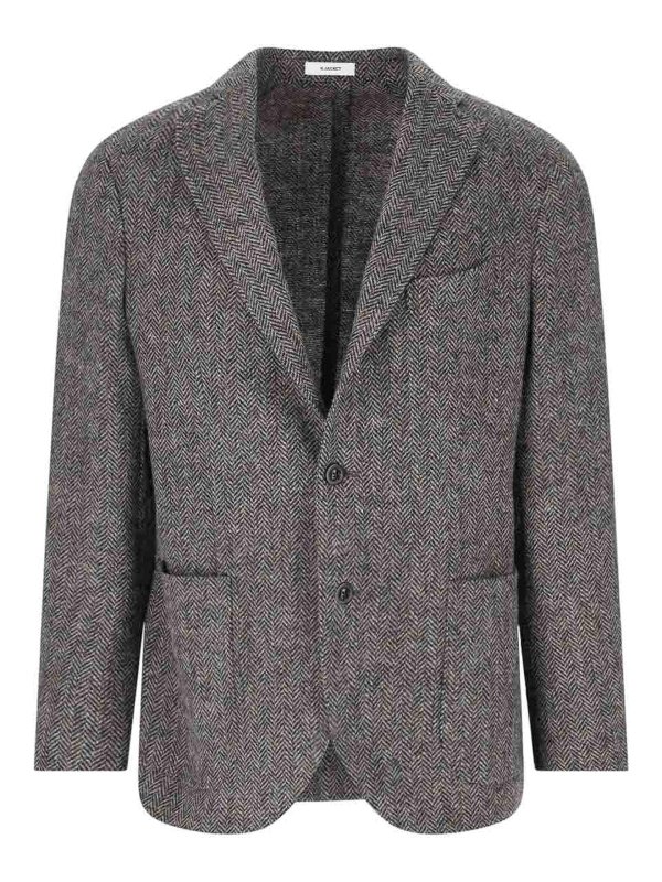 BOGLIOLI: ブレザー - ブレザー - グレー