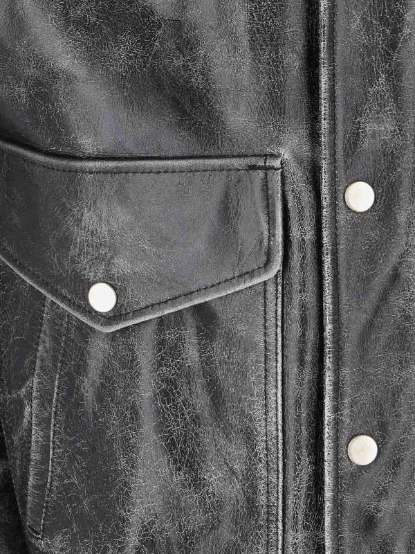 Leather jacket shop online: DIESEL