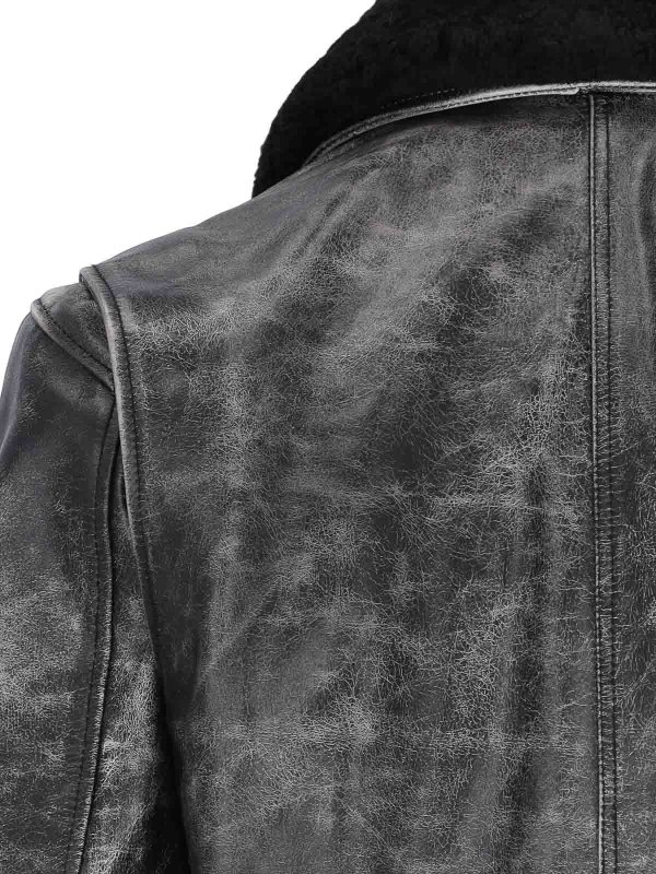 DIESEL buy online Leather jacket