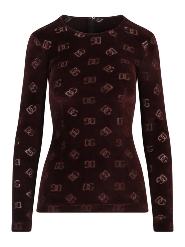 DOLCE & GABBANA: Tops und Tank Tops - Top - Braun