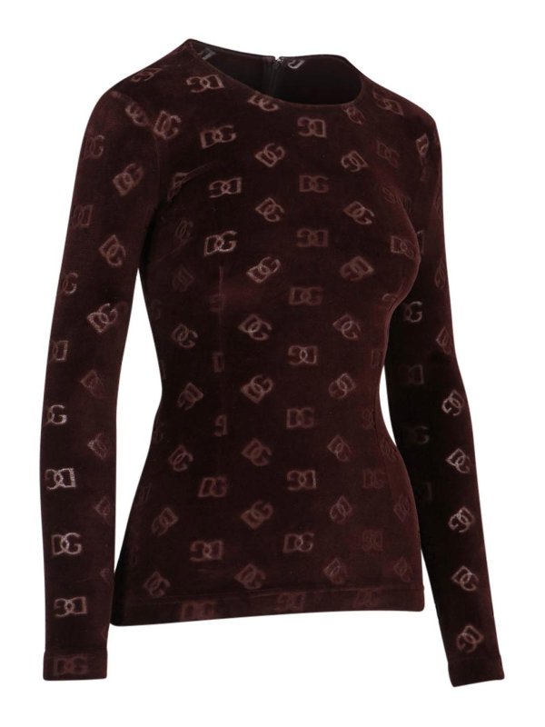 DOLCE & GABBANA: Tops und Tank Tops online - Top - Braun