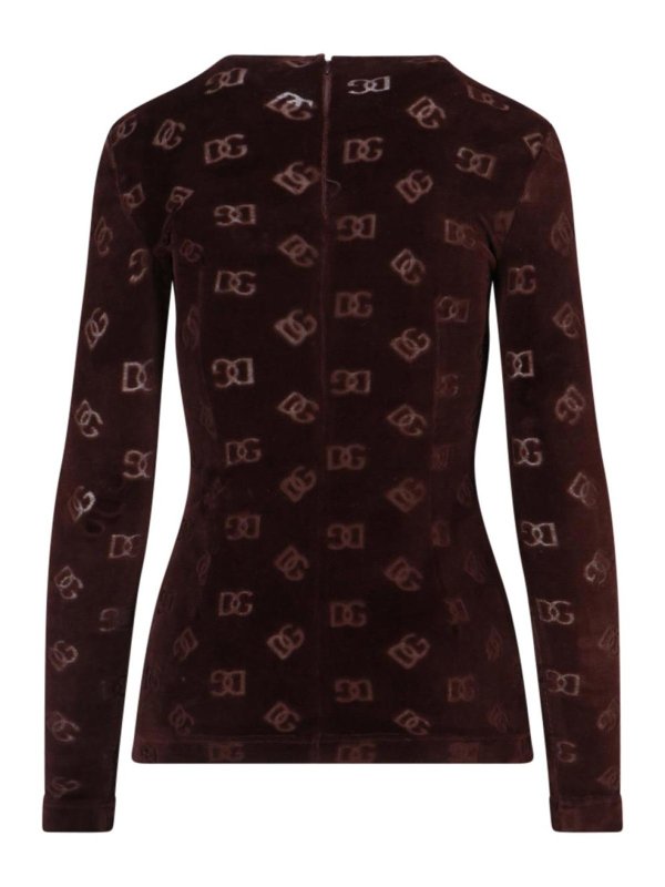 The Best Shops DOLCE & GABBANA: Tops und Tank Tops - Top - Braun