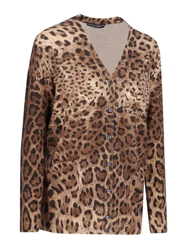 DOLCE & GABBANA: cardigans online - Cardigan animalier