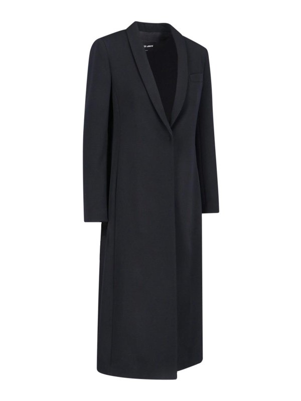 GIORGIO ARMANI: short coats online - Long single-breasted coat