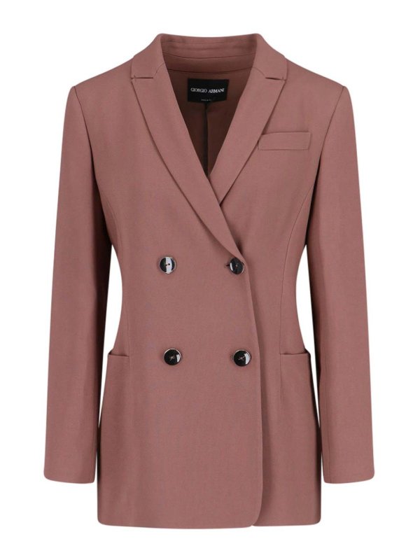 GIORGIO ARMANI: blazers - Double-breasted blazer