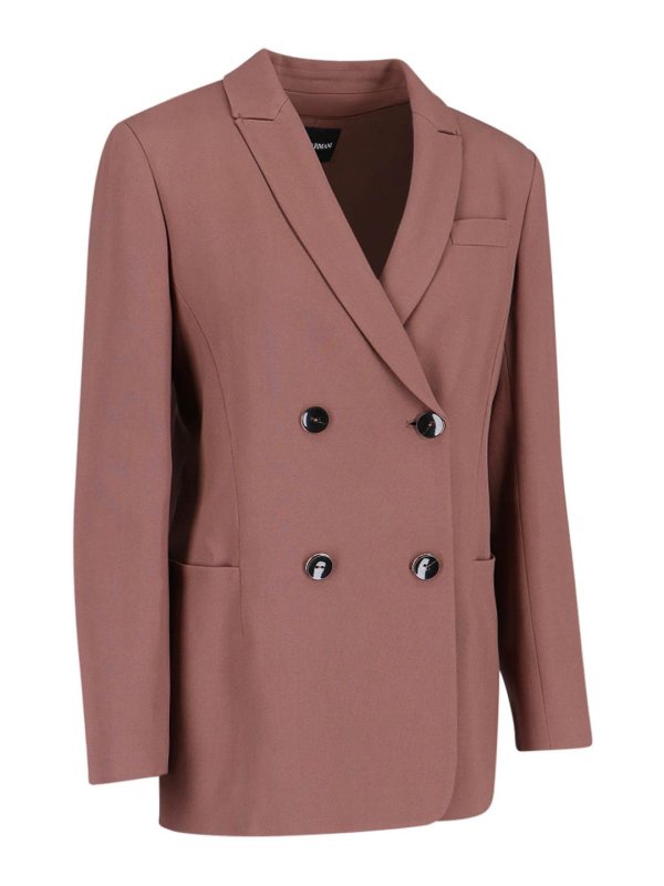 GIORGIO ARMANI: blazers online - Double-breasted blazer