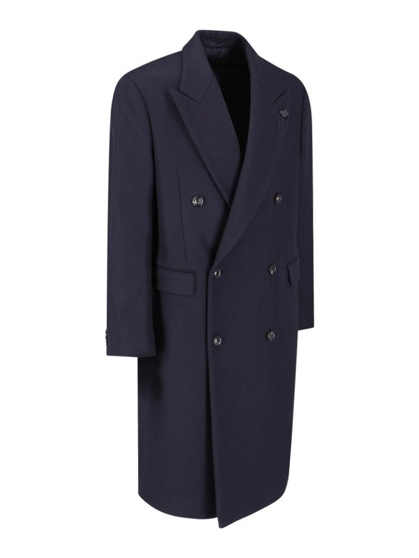 LARDINI: short coats online - Double-breasted coat