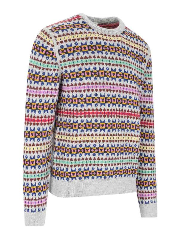 PAUL SMITH: boat necks online - Printed sweater