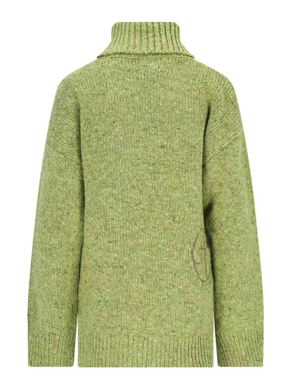 The Best Shops SAKS POTTS: U-Boot-Ausschnitt - U-Boot-Pullover - Grün