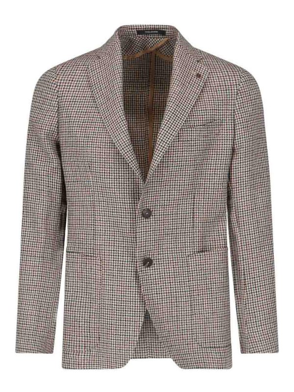 TAGLIATORE: blazers - houndstooth blazer