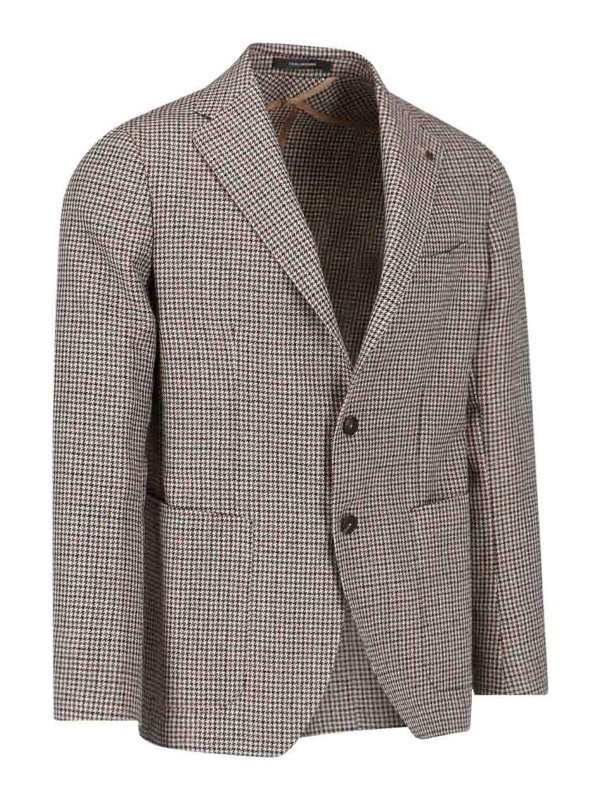 TAGLIATORE: blazers online - houndstooth blazer