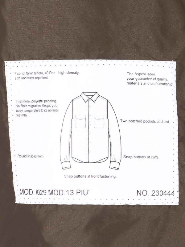ASPESI buy online Nylon shirt jacket