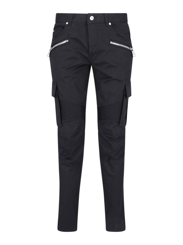 Balmain: casual trousers - Slim-fit cargo pants