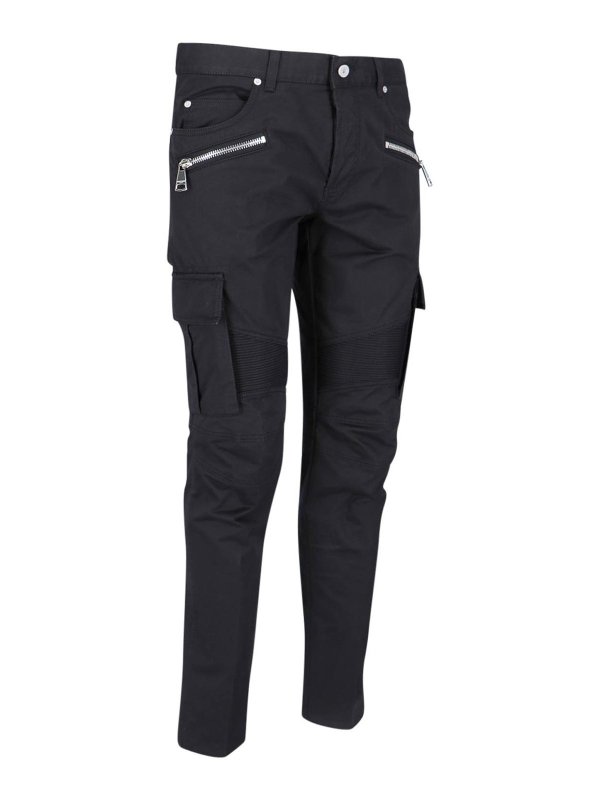 Balmain: casual trousers online - Slim-fit cargo pants
