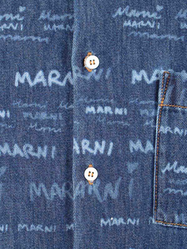 Marni buy online All-over logo shirt