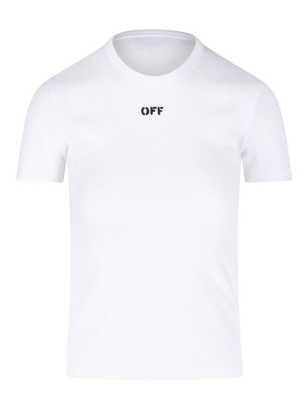 OFF-WHITE: Camisetas - Camiseta - Blanco