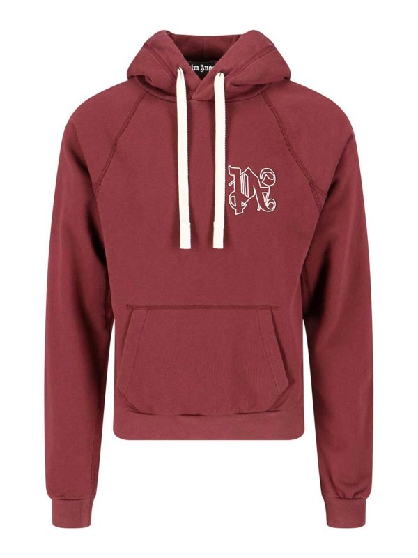 Palm Angels: Sweatshirts & Sweaters - Monogram hoodie