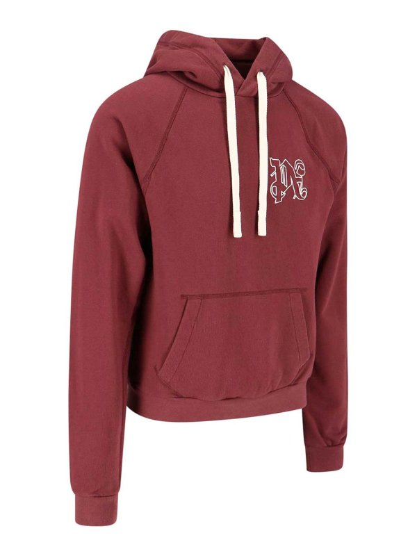 Palm Angels: Sweatshirts & Sweaters online - Monogram hoodie