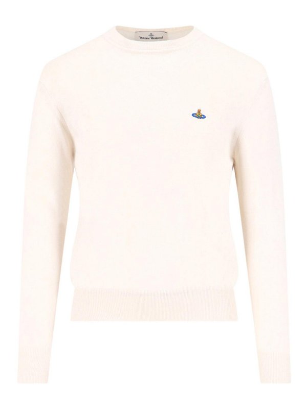 VIVIENNE WESTWOOD: maglia collo a barchetta - Maglia logo