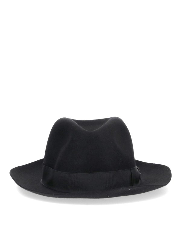 BORSALINO: 帽子＆キャッブ - 帽子 - 黒