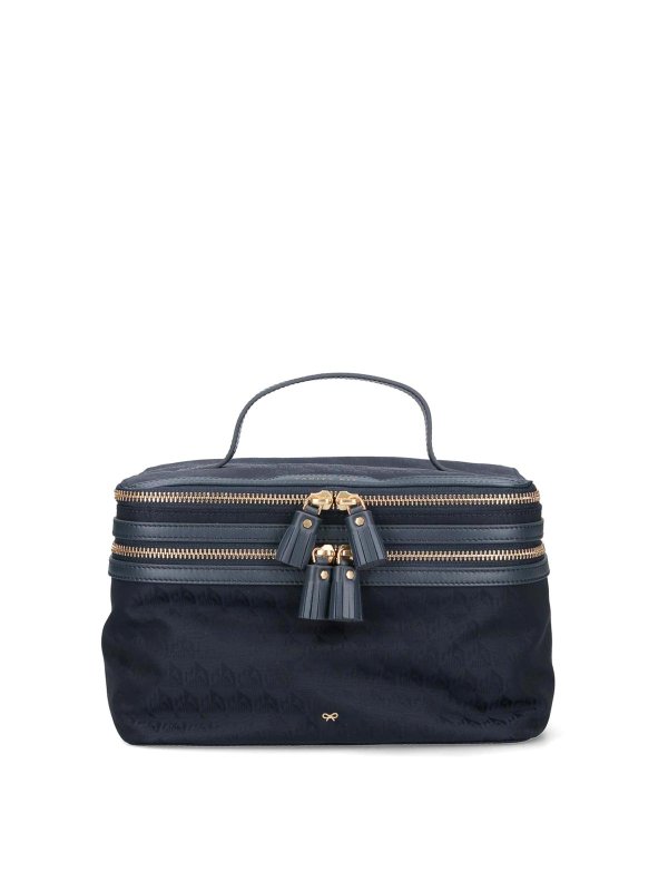 Anya Hindmarch: クラッチバッグ - クラッチバッグ - ブルー