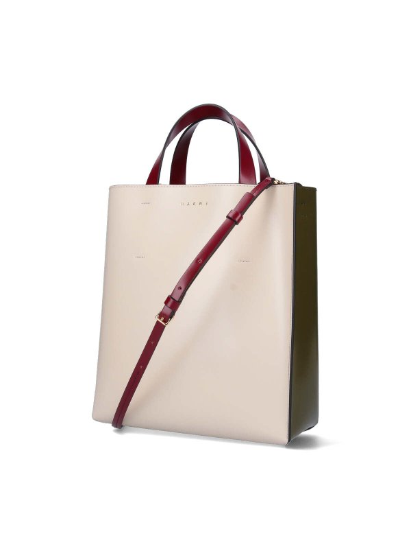 Marni Museo - Tote bag for Woman - White - SHMPV01TY0LV639-ZO580