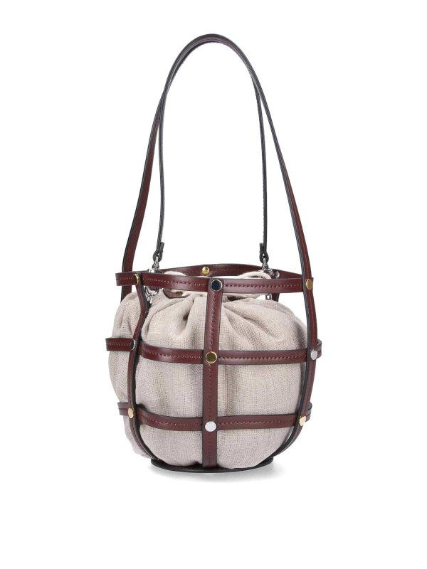 STAUD: クロスボディバッグ - クロスボディバッグ - ベージュ