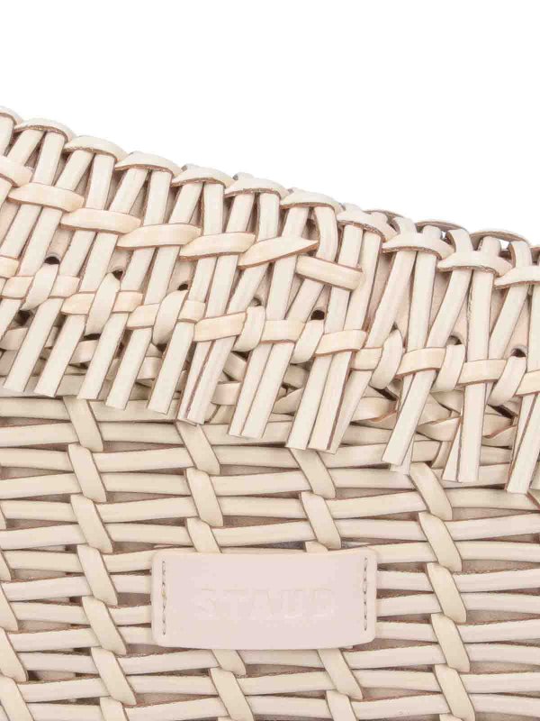 Woven shoulder bag shop online: STAUD
