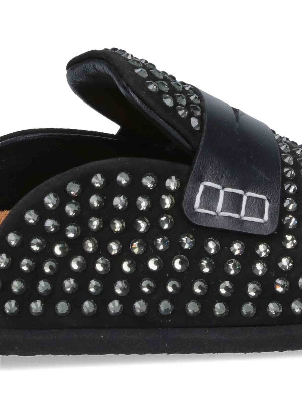 Crystal detail mules shop online: J.W. ANDERSON