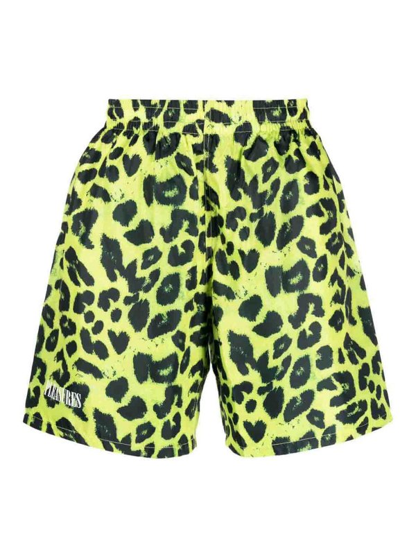PLEASURES: Trousers Shorts - Leopard running shorts