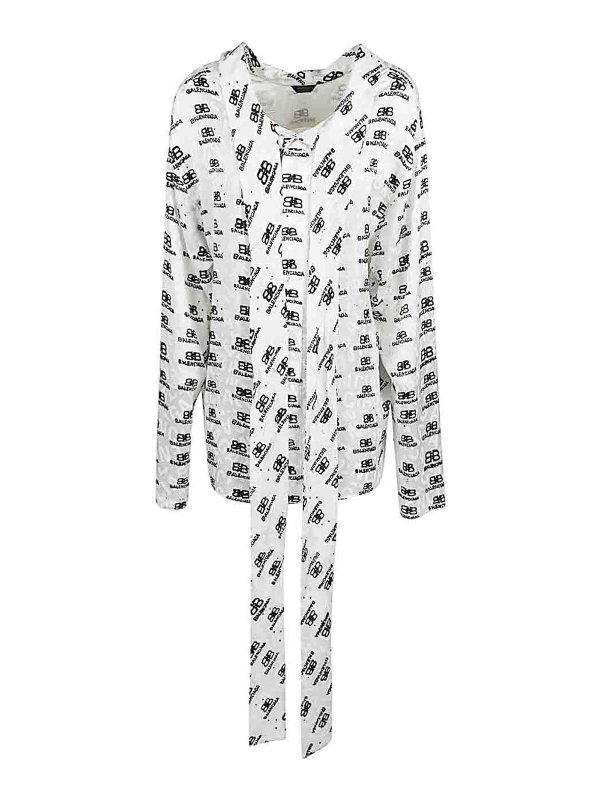 BALENCIAGA: Blusen - Bluse - Weiß